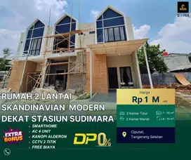 Rumah 2 Lantai Full Bata Merah dekat Stasiun Sudimara