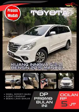 Dp Cuma 4 Juta Innova G 2.0 2015 Mt