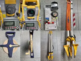 TOTAL STATION TOPCON GM 105 TOPCON ATB4A TRIPOD PRISMA METERAN