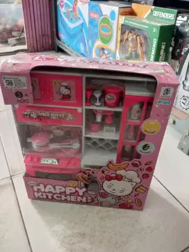 Mainan anak happy kitchen lovely Kitty set