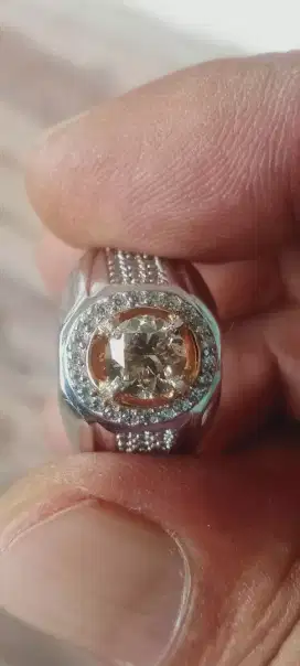 Cincin berlian diamond asli berat 1 ct