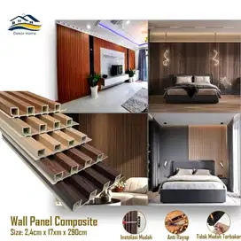 Wpc Wall Panel 295cm Wood Panel Dinding Rumah Dekor Interior