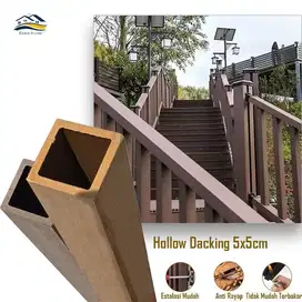 Hollow Decking Outdoor Kisi-kisi Ukuran 5x5cm PVC