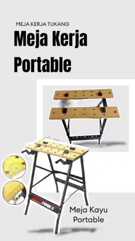 Meja kerja kayu portabel mini, meja tukang ,meja penjepit kayu