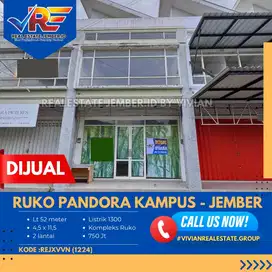 RUKO DI PUSAT KAMPUS DEKAT FAK KEDOKTERAN UNEJ JEMBER