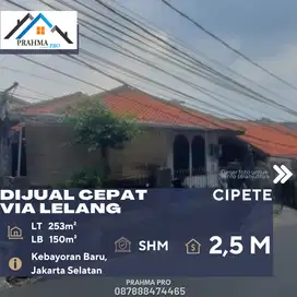 Cipete Jakarta Selatan Dijual Cepat Rumah Via Lelang Harga All In