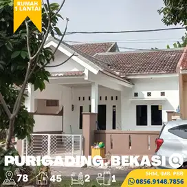 Rumah dijual Murah Siap Huni Puri Gading Bekasi dekat ke Tol Jatiwarna