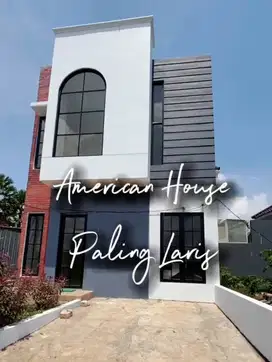 Rumah kota malang murah Amerika classic 2 lantai kota malang