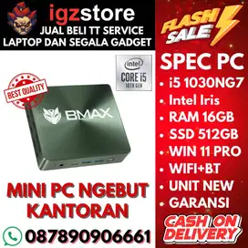 BNIB! MINI PC NGEBUT BMAX B6 PRO I5 GEN 10 Intel Iris 16/512 SSD GARA