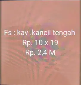 Dijual Tanah di Jl. Kancil Tengah Makassar