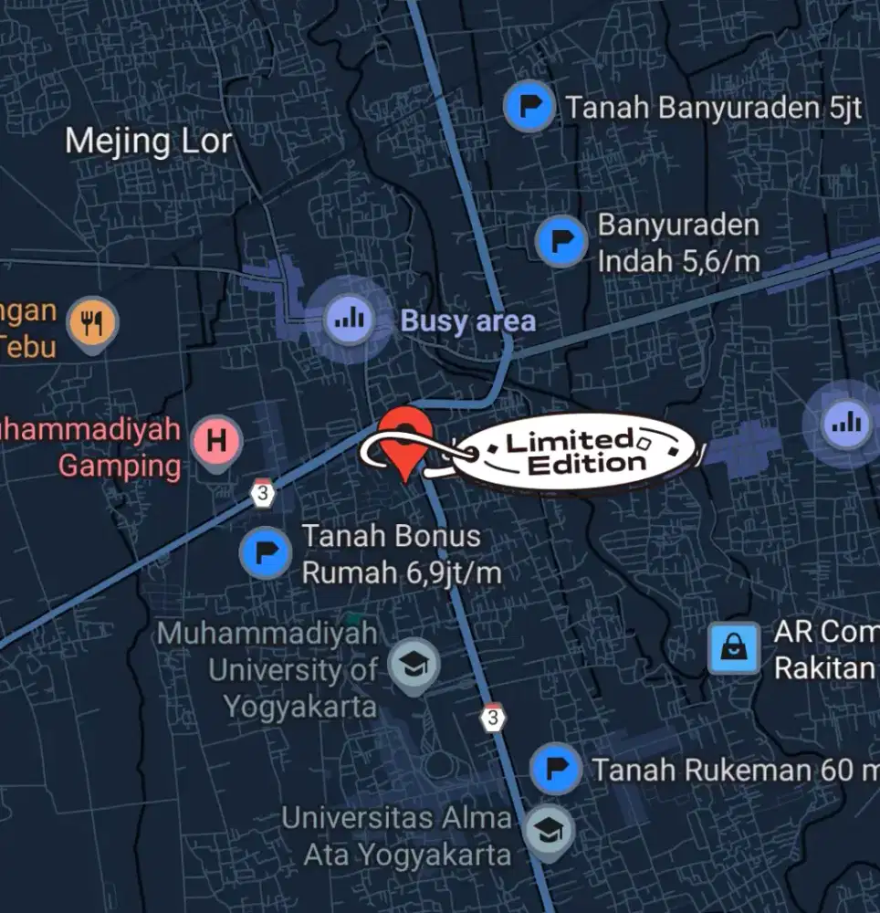 Tanah Bonus Rumah area Kampus UMY, Unjani, BSI, UNU. Sleman, DIY.
