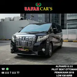 Toyota Alphard G 2018 Istimewa Termurah Low Km Rendah Garansi