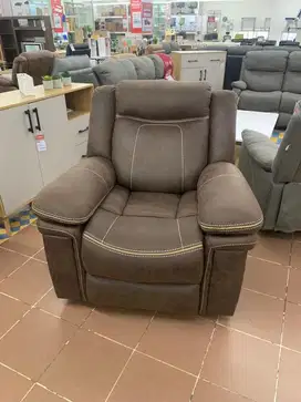 Set Sofa Recliner Fabric - Cokelat