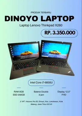 laptop i7 gen 7 murah Lenovo Thinkpad X270 Intel Core i7-7600U