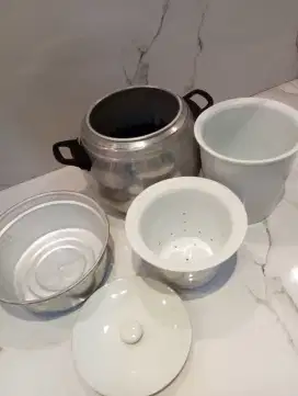 Panci Tim Kukus Ayam Obat stainless beling keramik