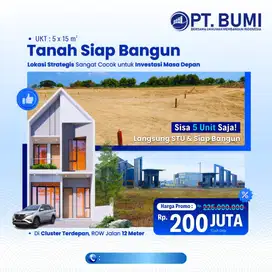 Investasi Tanah Kavling Siap Bangun Dikawasan Perumahan Padat Penduduk