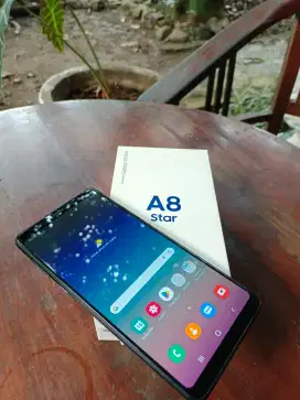 Samsung A8 Star 4/64 NFC layar Amoled bening no shadow nominus NETT