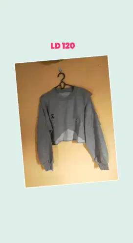 Atasan crop wanita jumbo Korea murah