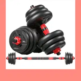 Dumble set 20kg 30kg  40kg bahan PVC alat fitnes BTK-466