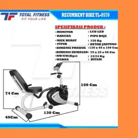 Sepeda statis recumbent TL-8570 alat olahraga YFK-387