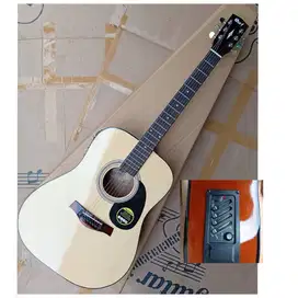 GITAR AKUSTIK/ELEKTRIK JUMBO NATURAL KONDISI BARU