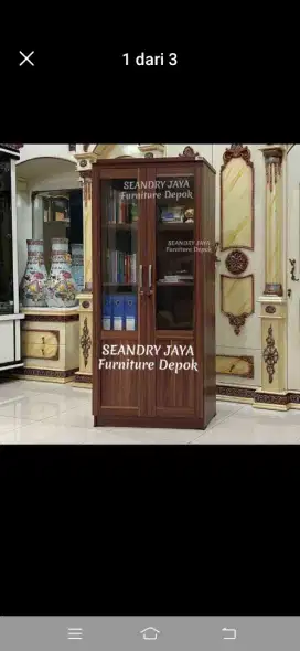 SEANDRY JAYA Furniture Depok/Lemari Buku/Rak Serbaguna/Pajangan/Murah