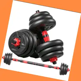 Dumble set 20kg 30kg  40kg bahan PVC alat fitnes BTK-466