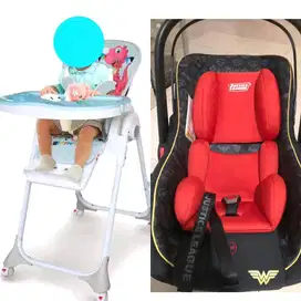 Paket Baby High Chair & Car Seat