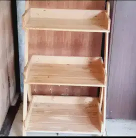 Rak 3 Susun, Rak Susun Serbaguna, Rak Buku, Rak Bumbu Dapur, Rak Kayu