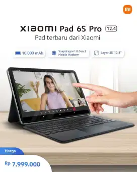 Tab Xiaomi Pad 6S Pro 8+8/256 Layar 12,4 Garansi resmi