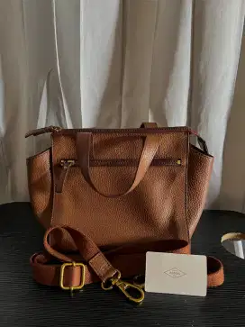 Tas fossil Tessa Satchel Brown