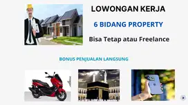 Lowongan kerja sales property 6 bidang, Bonus Umroh/Motor/Iphone 15