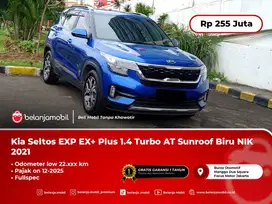 [LOW KM 22RB] Kia Seltos EXP EX+ Plus Fullspec 1.4 Turbo AT NIK 2021