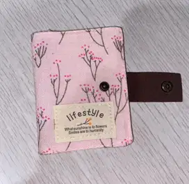 Dompet Kartu Kanvas Pink - Vievie House