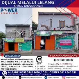 DIJUAL RUMAH TANGERANG MELALUI LELANG