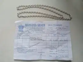 Kalung perak 60cm