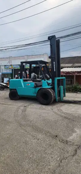 Forklift Mitsubishi 5 Ton,Matic,Tinggi Tiang 5 Meter,S6S,Tahun 2008