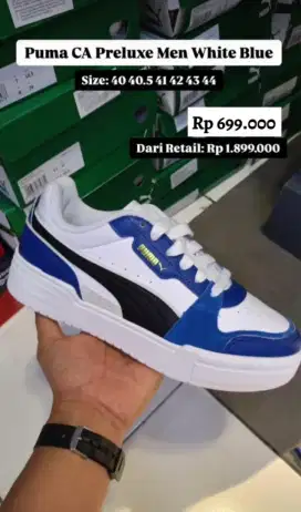 Sepatu Puma CA Preluxe III White - Blue