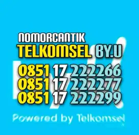 (Bisa COD) Nomor Cantik Kartu TELKOMSEL by.U byU seri 2222 #66 77 99