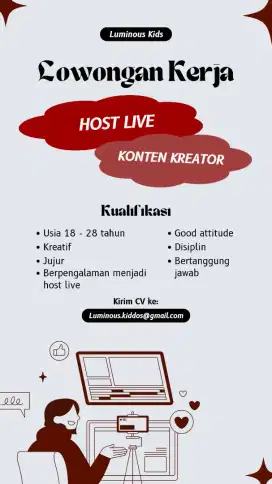 Lowongan Kerja Host Live