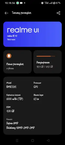 Realme c25 batangan nominus