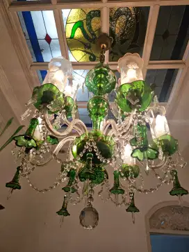 Lampu Chandelier Bohemian Crystal 9 Cabang