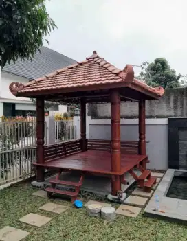 Gazebo taman minimalis