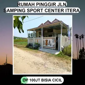 RUMAH ITERA DIPINGGIR JLN SAMPING SPORT CENTER HARGA TERMURAH