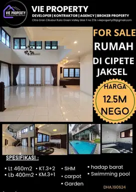 Dengan Kolam Renang Rumah Mewah Cipete JakseL