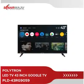 LED TV 43 INCH POLYTRON GOOGLE TV PLD-43RG9059