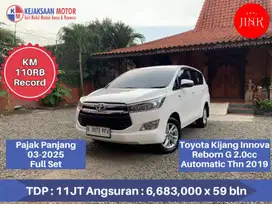 Toyota Kijang Innova Reborn G 2.0cc Automatic Th'2019