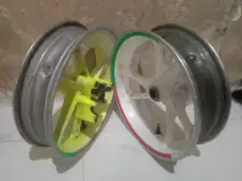 Velg bekas nmax old original dpn/blkg