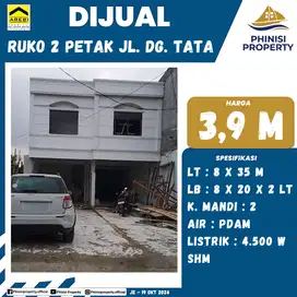 DIJUAL Ruko 2 Petak Loss Jalan Daeng Tata Raya