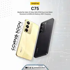 Realme C75 NFC. IP 69/68/66 ANTI AIR. BATERAI 6000.BISA BUAT POWERBANK